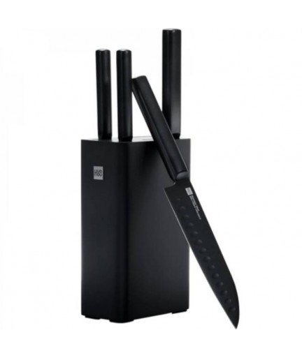 HuoHou Heat Cool Black Non-Stick Knife Set цена